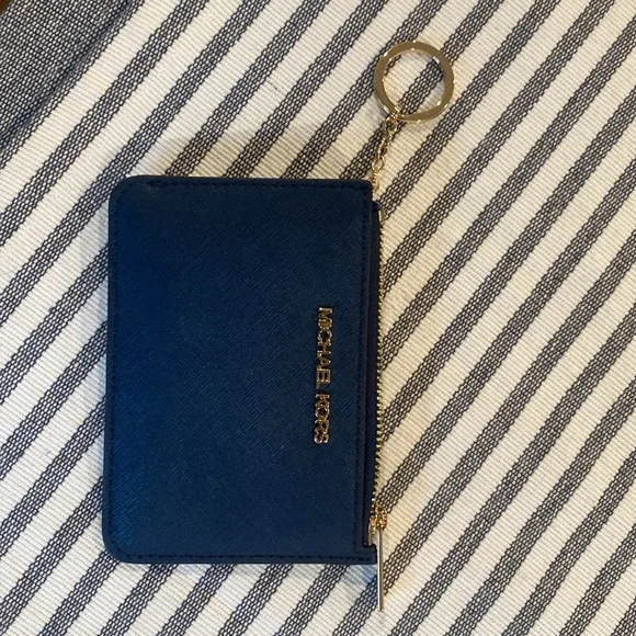 Michael Kors coin purse. Brand new navy blue and color. - Picture 3 of 4